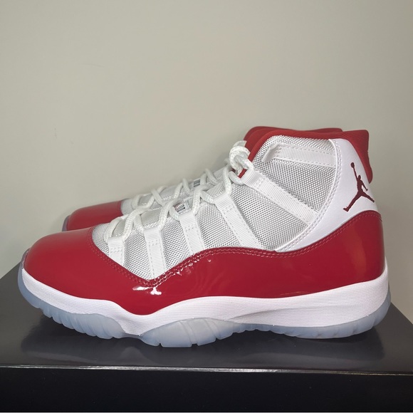 New Nike Air Jordan Retro 11 Cherry Red White Mens Size 10 CT8012-116 New In Box - Picture 6 of 10